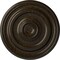 Ekena Millwork Kepler Traditional Medallion (For Canopies up to 2 5/8"), 11 7/8"OD x 1 1/4"P, Stone Hearth Crackle CM12KPSHC - alternate 1